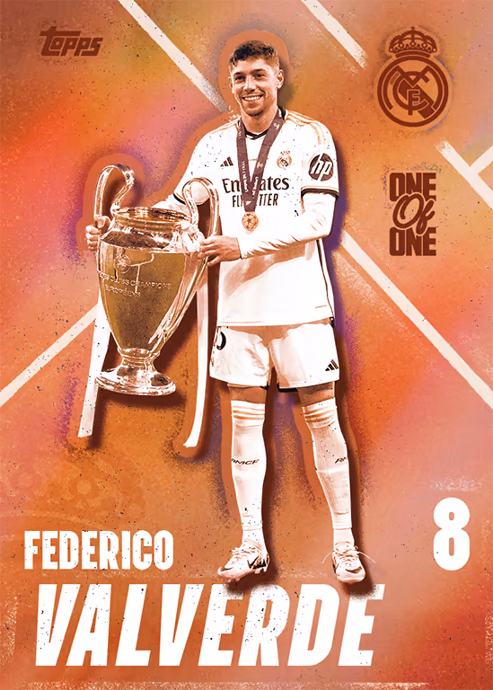 Federico Valverde 2024 Topps Now UEFA Champions League