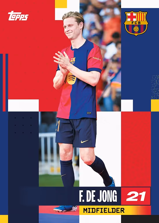 Frenkie de Jong 2024 Topps FC Barcelona Fan Set MO-8