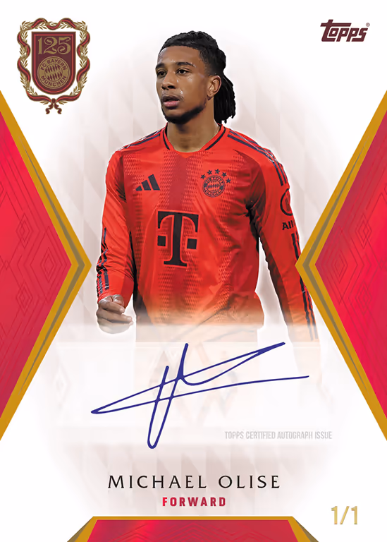 Michael Olise 2024 Topps FC Bayern 125 Years Anniversary /49