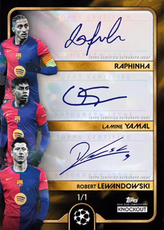 Raphinha 2024 Topps Finest UEFA Club Competitions