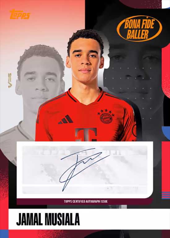 Jamal Musiala 2024 Topps Jose Mourinho Platinum Curated Set /5