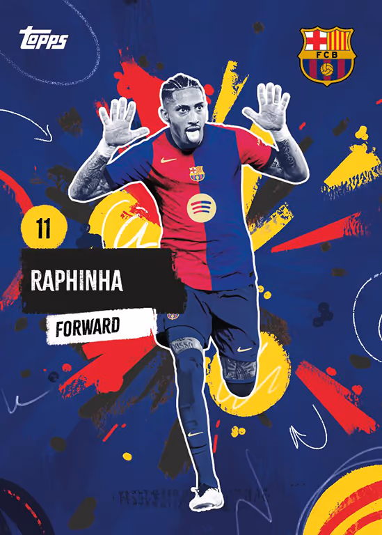 Raphinha 2024 Topps Now UEFA Champions League
