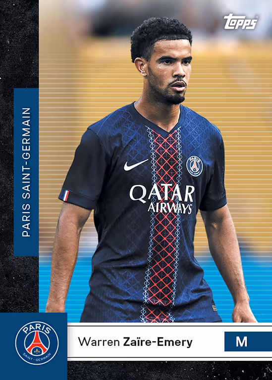 Warren Zaire-Emery 2025 Topps Paris Saint-Germain Team Set /50