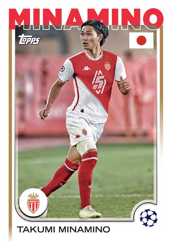 Takumi Minamino 2024 Topps Finest UEFA Club Competitions