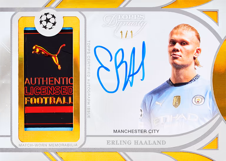 Erling Haaland 2024 Topps Dynasty UCL /5