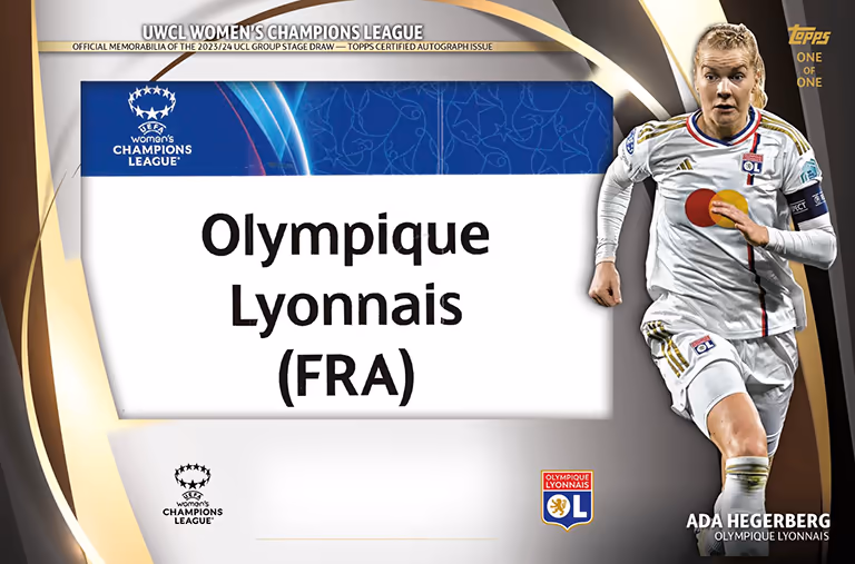 Ada Hegerberg 2023 Topps Inception UEFA Club Competitions