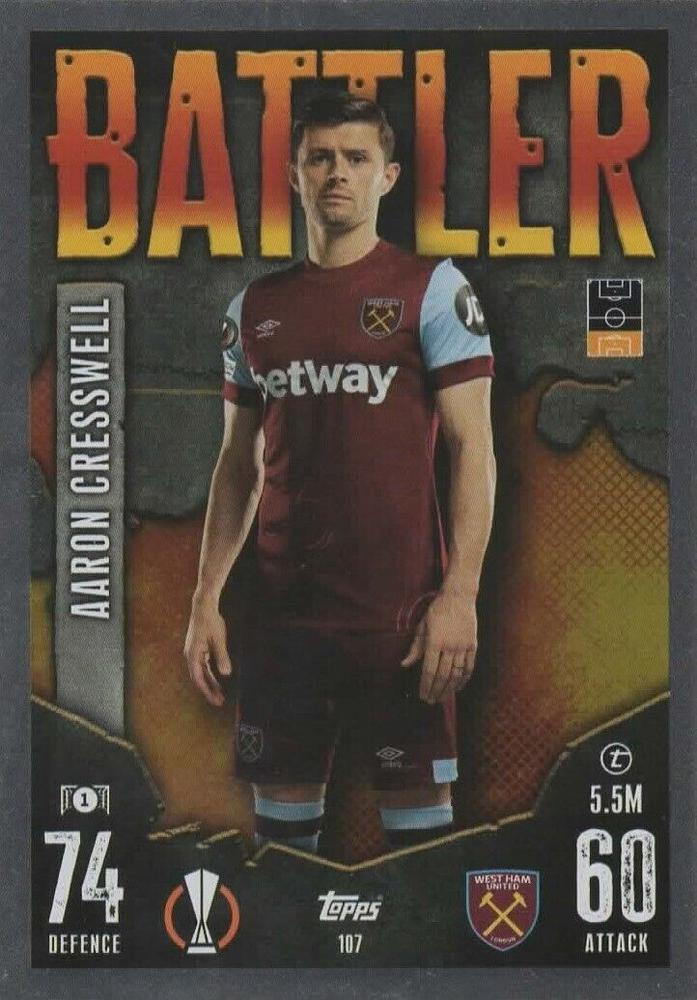Aaron Cresswell 2023 Topps Match Attax UEFA Club Competitions