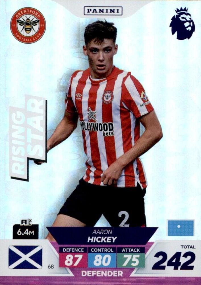 Aaron Hickey 2023 Panini Adrenalyn XL Premier League Plus