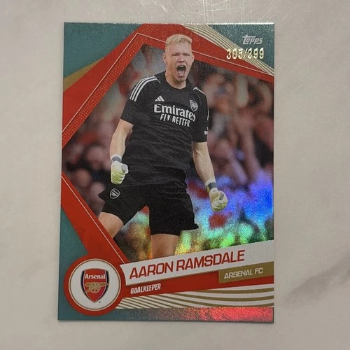 Aaron Ramsdale 2024 Topps Chrome Aqua Chrome 303/399