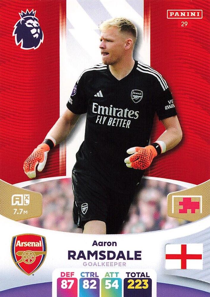 Aaron Ramsdale 2024 Panini Adrenalyn XL Premier League