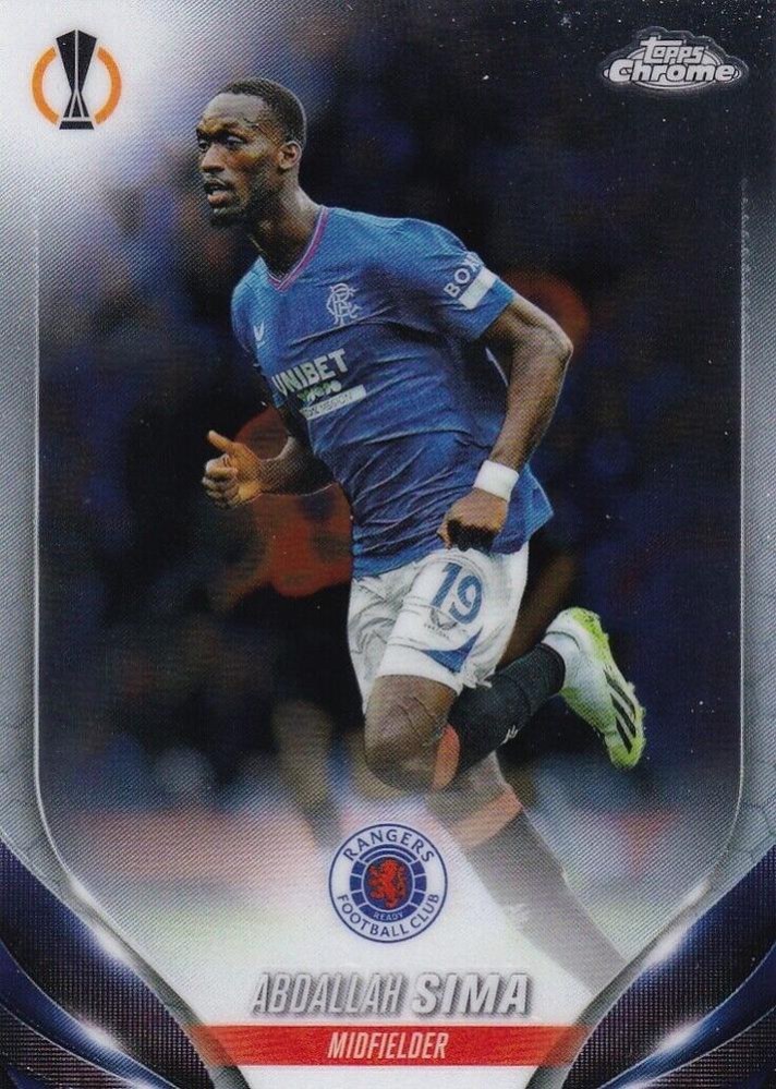 Abdallah Sima 2023 Topps Chrome UEFA Club Competitions