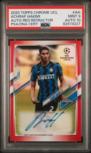 Achraf Hakimi 2020 Topps Chrome Champions League 6/10