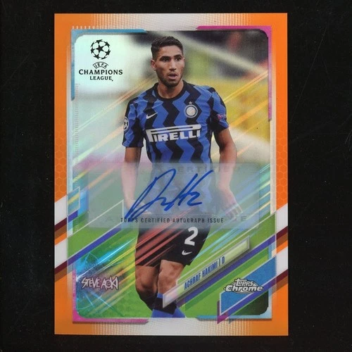 Achraf Hakimi 2020 Topps Chrome Orange /25