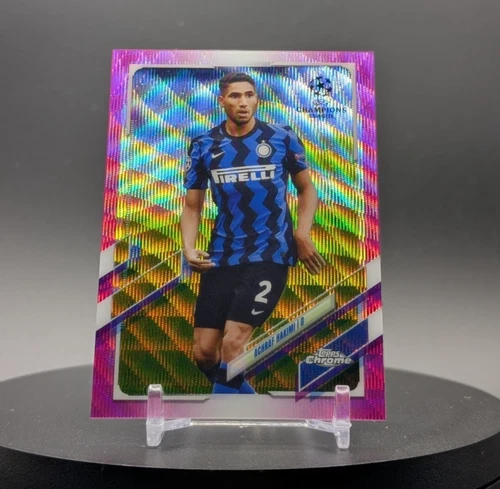 Achraf Hakimi 2020 Topps Chrome Pink X-Fractor