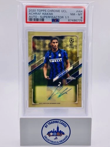 Achraf Hakimi 2020 Topps Chrome Superfractor /1