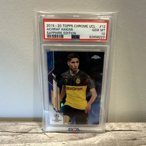 Achraf Hakimi 2019 Topps Chrome UCL Sapphire Edition