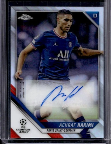Achraf Hakimi 2021 Topps Chrome UEFA