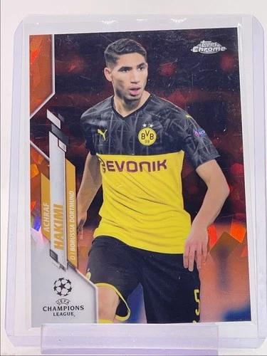 Achraf Hakimi 2019 Topps Chrome UEFA Sapphire Orange Refractor /50