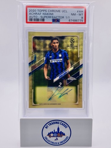 Achraf Hakimi 2020 Topps Cromo Fútbol UCL Superfractor /1