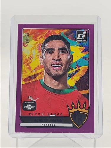 Achraf Hakimi 2025 Panini Donruss FIFA World Cup Púrpura /99