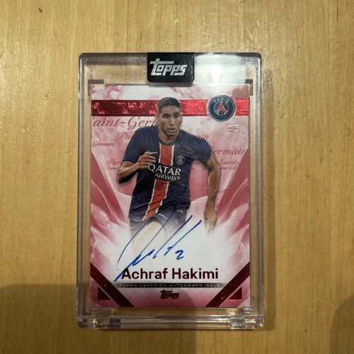 Achraf Hakimi 2024 Topps Esposizione Parigi Ruffled /5