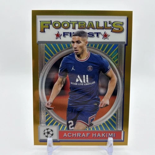 Achraf Hakimi 2021 Topps Finest Oro /50