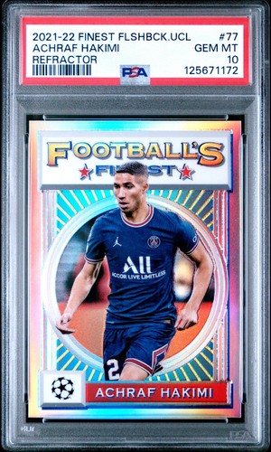 Achraf Hakimi 2021 Topps Finest Refractor