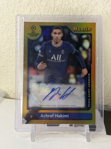 Achraf Hakimi 2021 Topps Merlin Chrome Gold /50