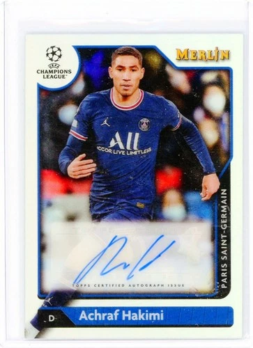 Achraf Hakimi 2021 Topps Merlin Chrome Refractor