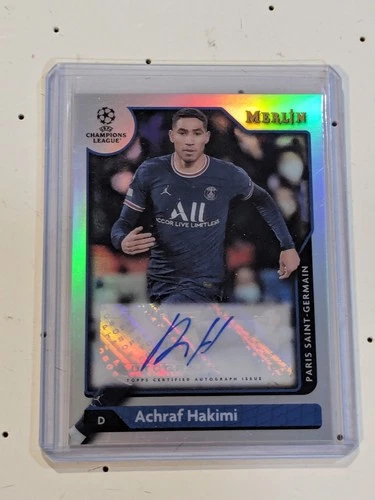 Achraf Hakimi 2021 Topps Merlin Chrome Silver Refractor