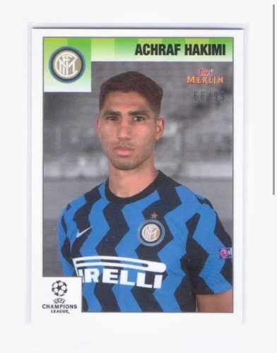 Achraf Hakimi 2021 Topps Merlin Heritage 95 /99