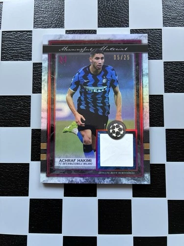Achraf Hakimi 2020 Topps Museum Collection Ruby /25