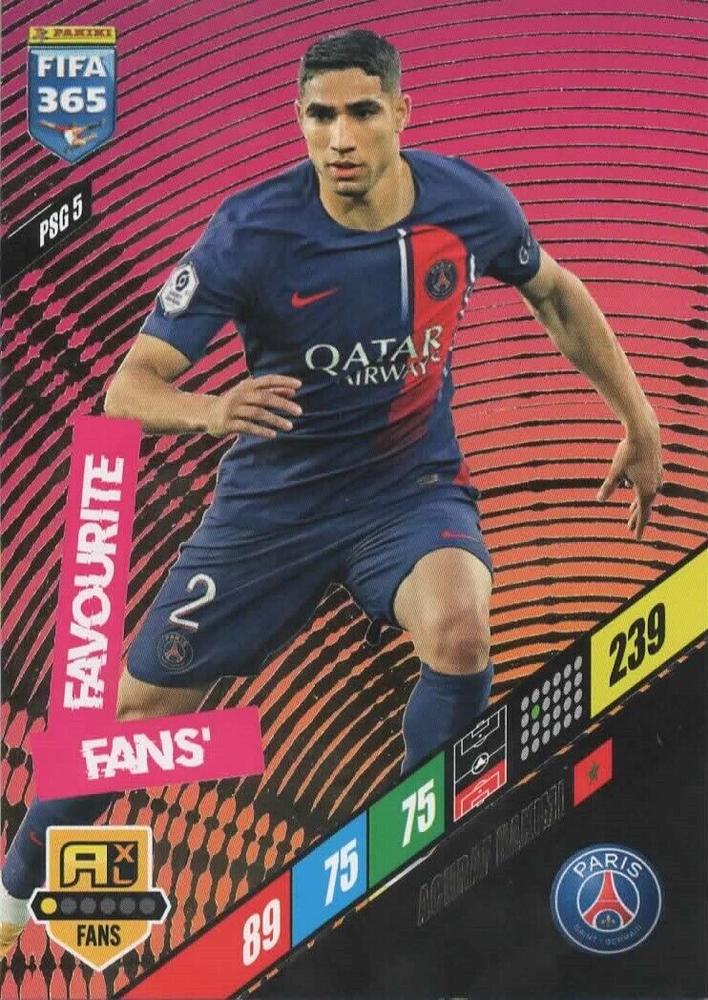 Achraf Hakimi 2024 Panini Adrenalyn XL FIFA 365