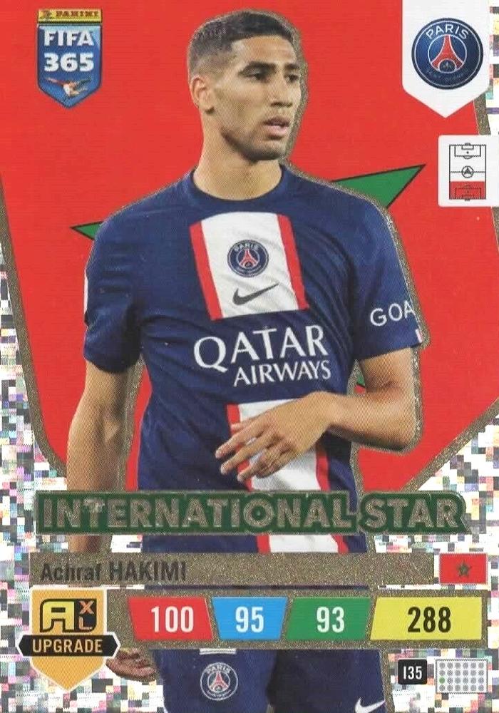 Achraf Hakimi 2023 Panini Adrenalyn XL FIFA 365 Upgrade
