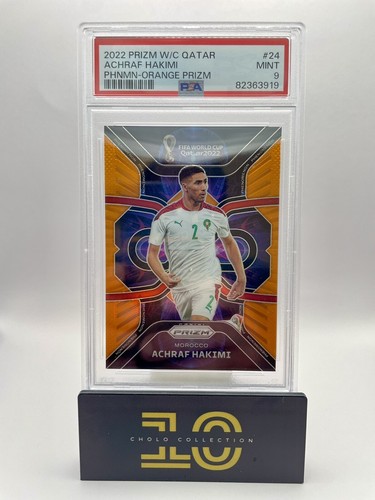 Achraf Hakimi 2022 Panini Phenomenon Orange Prizm /25