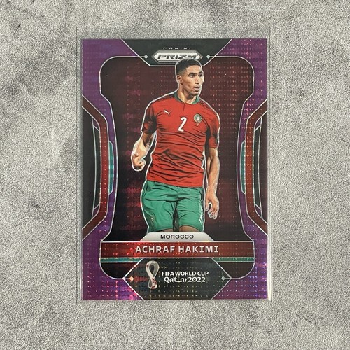 Achraf Hakimi 2022 Panini Prizm World Cup Purple /35