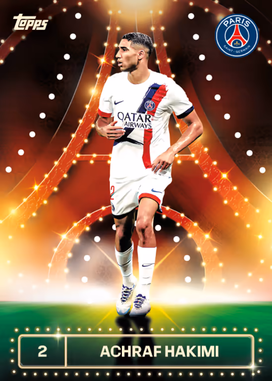Achraf Hakimi 2024 Topps PSG Team Set /25