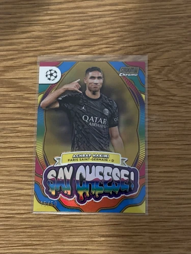 Achraf Hakimi 2023 Topps Stadium Club Chrome UEFA Gold /50