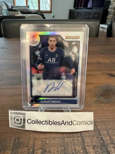 Achraf Hakimi 2021 Topps Chrome Merlin UEFA Champions League