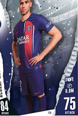 Achraf Hakimi 2023 Topps Match Attax UEFA Club Competitions
