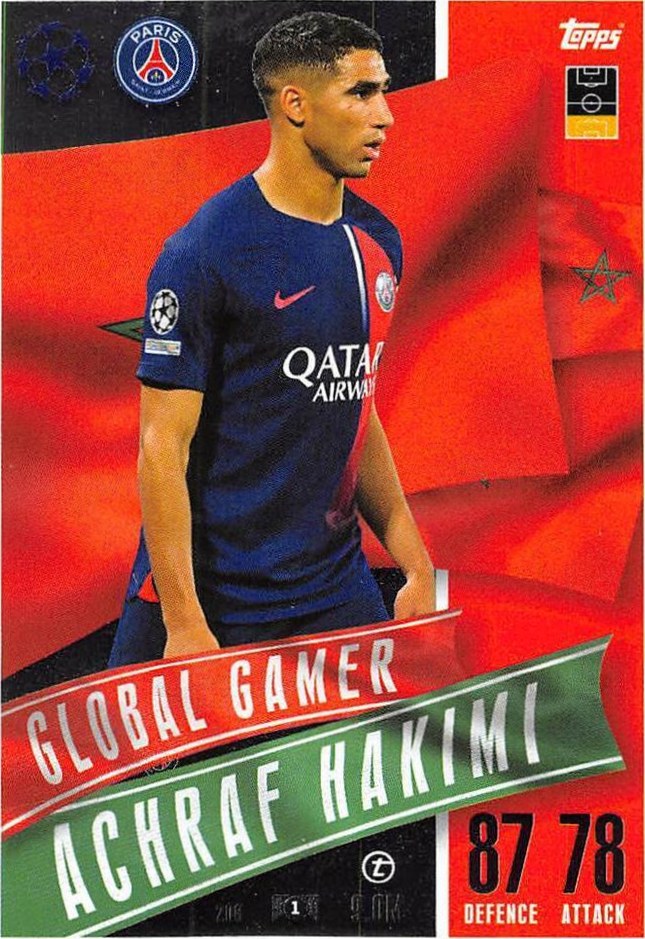 Achraf Hakimi 2023 Topps Match Attax UEFA Club Competitions Extra