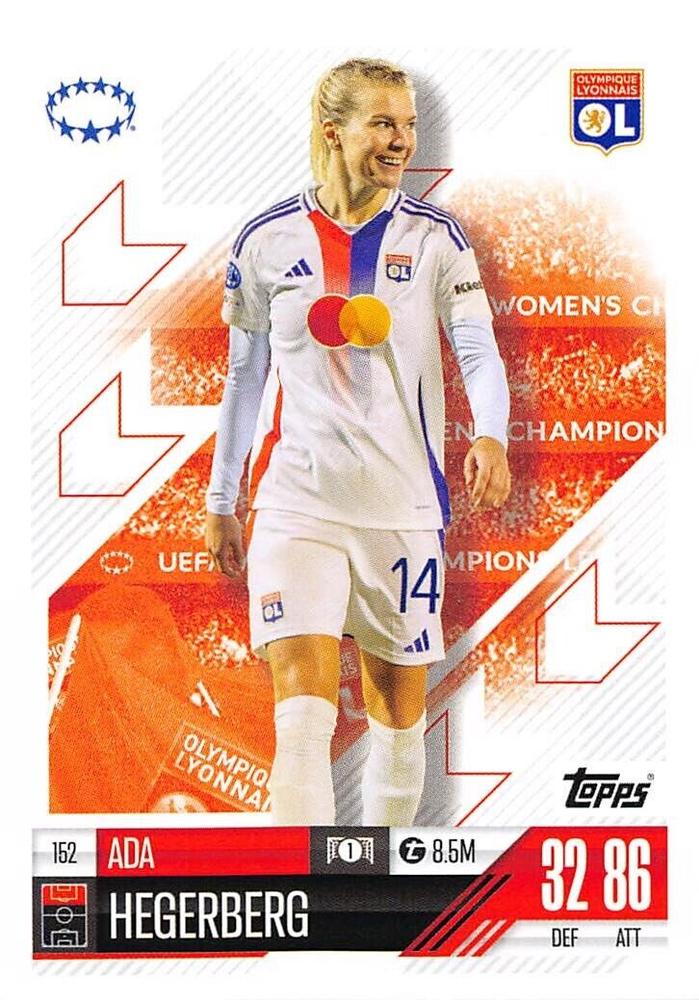 Ada Hegerberg 2024 Topps Match Attax UEFA Club Competitions Extra