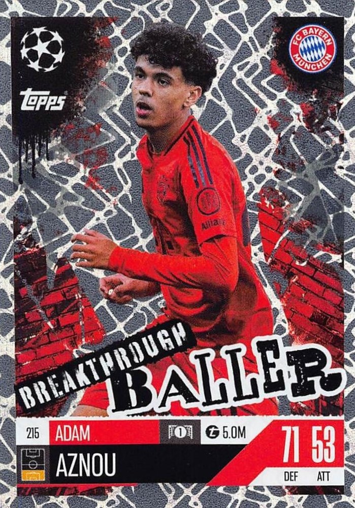 Adam Aznou 2024 Topps Match Attax UEFA Club Competitions Extra