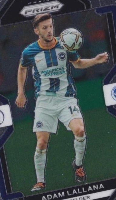 Adam Lallana 2022 Panini Prizm Premier League 125