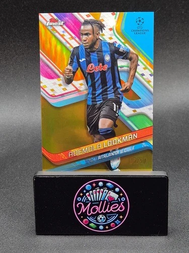 Ademola Lookman 2024 Panini Finest Gold Refractor /50
