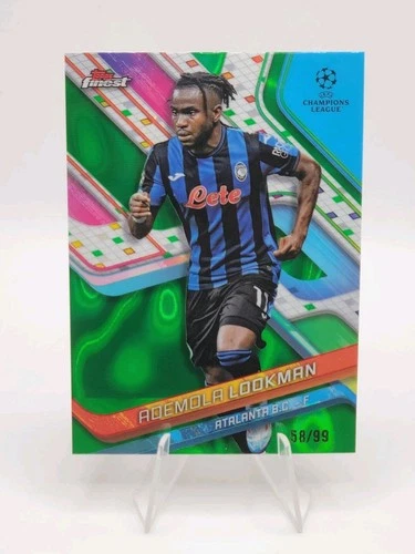 Ademola Lookman 2024 Topps Finest Green Lava /99