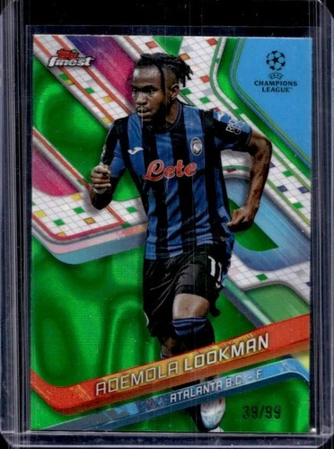 Ademola Lookman 2024 Topps Finest Green Lava Refractor /99
