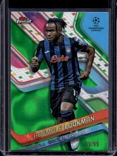 Ademola Lookman 2024 Panini Finest Green Lava Refractor /99
