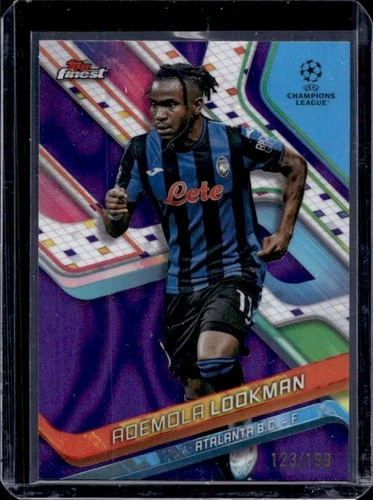 Ademola Lookman 2024 Topps Finest Purple Lava Refractor /199