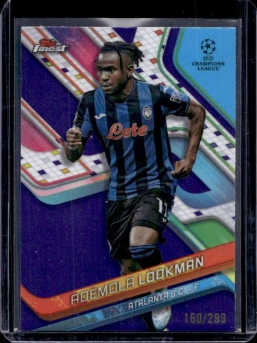 Ademola Lookman 2024 Topps Finest Purple Refractor /299